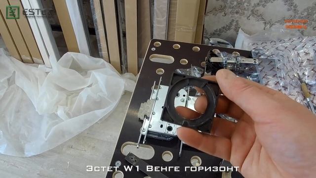 Двери купе в стену в 2 этапа. Эстет W1 Венге горизонт. смотреть онлайн