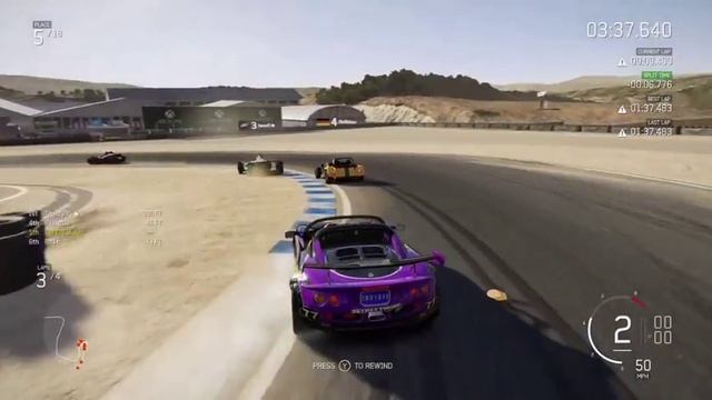 Forza 6 1999 Lotus Elise Series 1 Sport 190 @ Mazda Laguna Seca CA смотреть онлайн