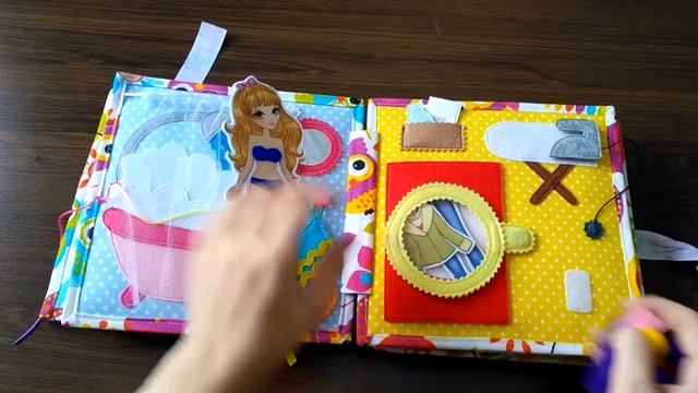 Кукольный домик ! Мягкая книжка из ткани и фетра!