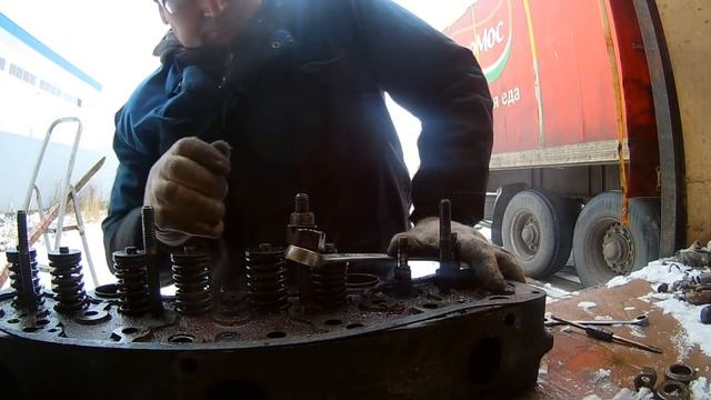 Замена Маслосъёмных колпачков Д 245Е2  Разбор ГБЦ  Опрессовка Шлифовка