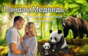Панда и Медведь: Веселье на лесной площадке