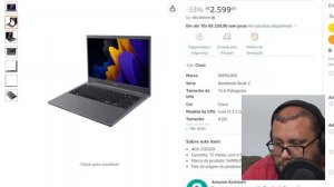 Notebook Samsung Book Core i3 1115G4, 4G, 256GB SSD, Intel UHD, 15 6FHD, W11 Cinza