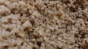 Грибная икра из отварных ножек белого груздя.