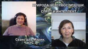 ПРИРОДА ЧЁРСТВОСТИ ДУШИ. СПРУТ И ИНТЕЛЛЕКТ. Сеанс для Марии. Часть 3