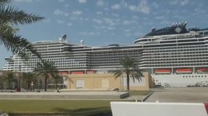 MSC World Europa новый лайнер 2022г обзор лайнера Часть 1.Круиз из Дубая .#дубай #лайнер #круиз