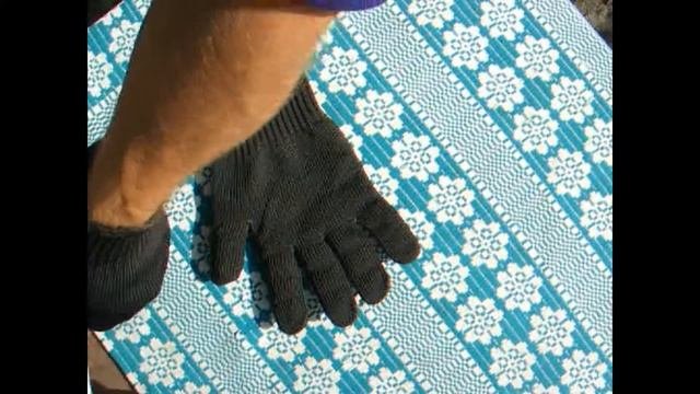 Обзор износостойких перчаток анти-нож анти-порез // Wear-resistant Stainless Steel Wire Gloves