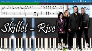 Skillet - Rise [Piano Tutorial | Sheets | MIDI] Synthesia