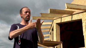 Каркас купольного дома 16. Монтируем козырек над окнами - Купольный дом в Крыму