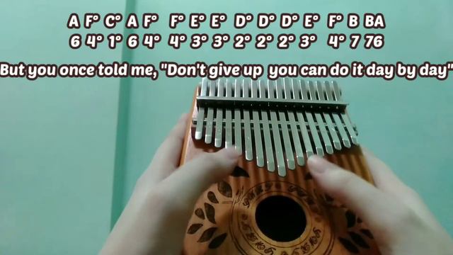 LOUIS TOMLINSON - TWO OF US Kalimba Cover with EASY TABS смотреть онлайн
