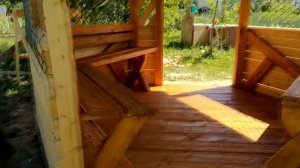 Беседка с мангалом.