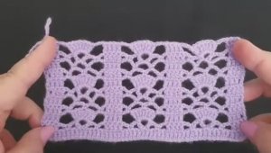 Ажурный узор крючком - Вязание крючком
