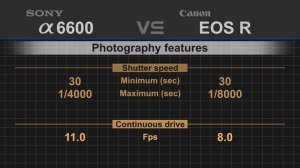 Sony alpha a6600 vs Canon EOS R