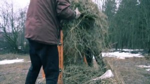 Пресс для сена самодельный \\ Hand hay baler