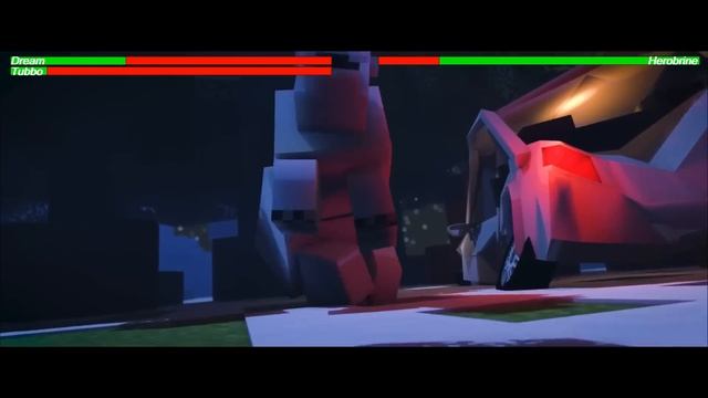 Dream vs Herobrine with Health-Bars смотреть онлайн
