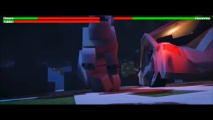 Dream vs Herobrine with Health-Bars