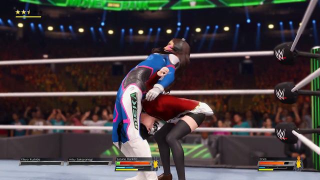 Suzune Horikita VS D.VA  WWE 2K22  ANIME  Classroom of the Elite VS Overwatch