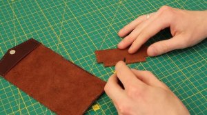 Монетница из кожи | Leather coin wallet | Free PDF pattern | DIY