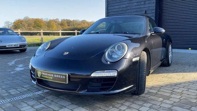 2008 Porsche 997 Carrera Basalt Black walk around