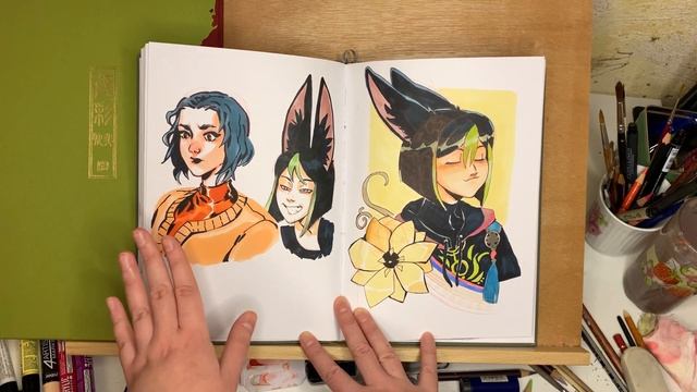 Обзор Скетчбука! (copic маркеры) #sketchbook смотреть онлайн