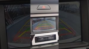 Хенде крета ШГУ 5". Двойная надпись на камере заднего вида.