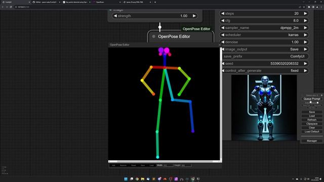 ComfyUI: OpenPose Editor | Stable Diffusion | Deutsch | Englische Untertitel смотреть онлайн