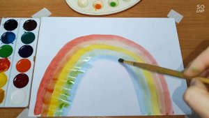 Учимся рисовать радугу | Как нарисовать радугу | Основные и дополнительные цвета | Рисуем просто