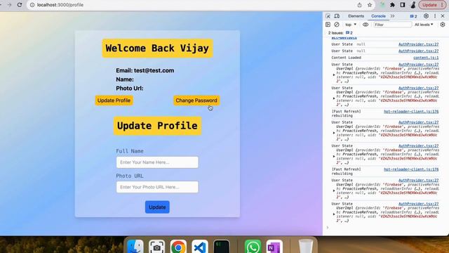 Next.js 14 Firebase Authentication Tutorial for Beginners Part7: Profile Update and Protected Route