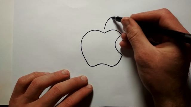 Рисуем логотип Apple смотреть онлайн