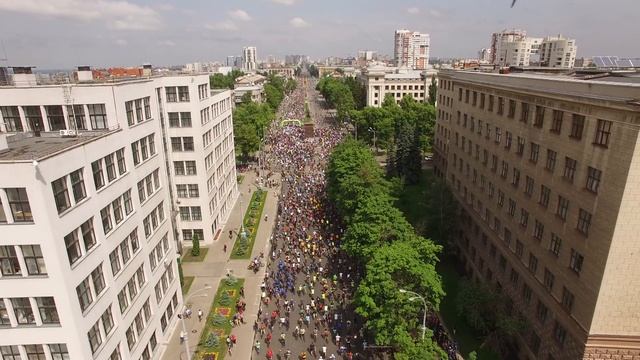 Харьковский Велодень 29.05.2016 (4К Аэросъемка)