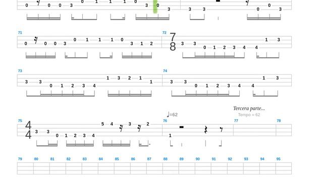 Paranoid Android + Radiohead + Bass only + Bass tab