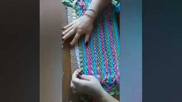 КОВРИК ИЗ ТКАНИ \\ мастер-класс смотреть онлайн