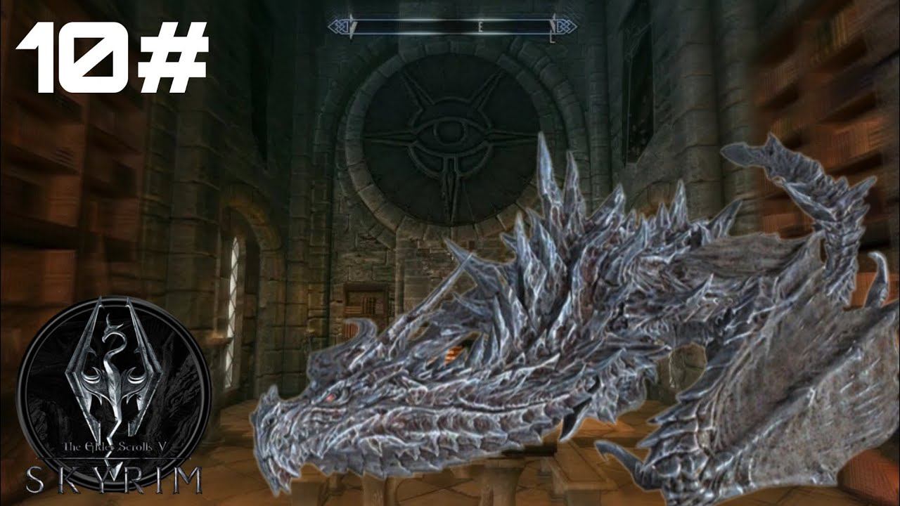 10 часть прохождения игры The Elder Scrolls V: Skyrim | Скайрим 5 | Первая встреча с Алдуином смотреть онлайн