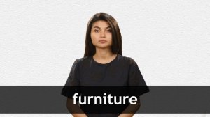 How to pronounce FURNITURE in American English