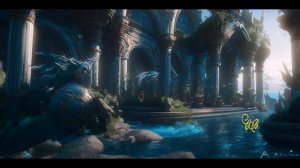 Нейронная сеть изобразила Атлантиду.