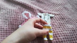 Запаковка одежды для мини реборна 9см