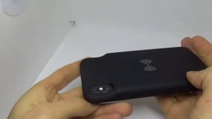 Чехол батарея с беспроводной зарядкой для iPhone X smart battery case