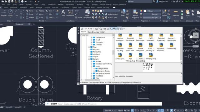 I 02 l AutoCAD Design Center l Arabic AutodeskAutoCAD2021First Completed Advanced Lessons