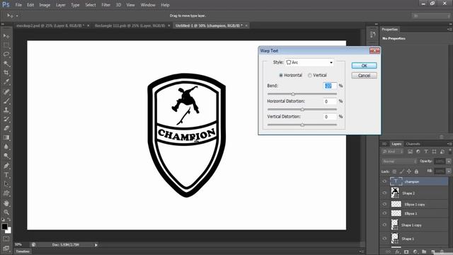 Photoshop Logo Design Tutorial CS6 2017 | Shield Logo смотреть онлайн