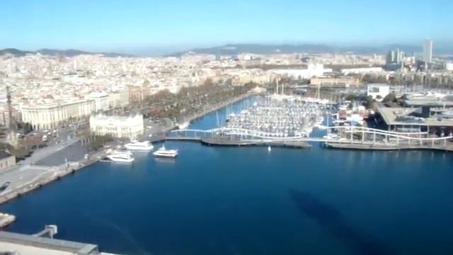 Барселона с высоты птичьего полета смотреть онлайн