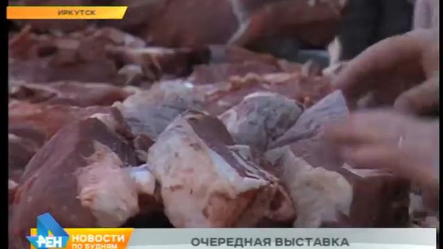 Очереди к прилавкам - один из главных признаков агропромышленной выставки в Иркутске смотреть онлайн