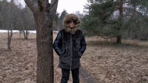 Обзор мужской  шубы - куртки из эко-меха. Мужская  норковая шуба из эко-меха. Eco furs .