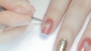 Cutout Valentines Heart Japanese inspired Nail Art