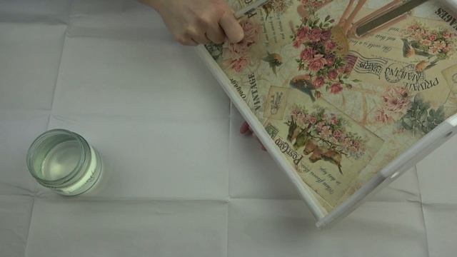 Decoupage Tutorial - Large Wooden Tray with Crackles - DIY смотреть онлайн