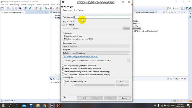 Install pydev using Eclipse and Write program to print "Hello World" смотреть онлайн