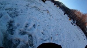 ловля форели со льда зимой на оз шабры