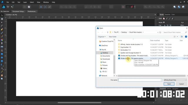 Affinity mastery in 3 minutes Importing brushes plus 4 free brushes смотреть онлайн