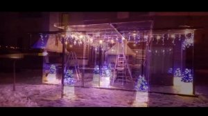 Терраса из монолитный поликарбонат Polygal 6мм. #терраса, #монолитный, #поликарбонат, #навес