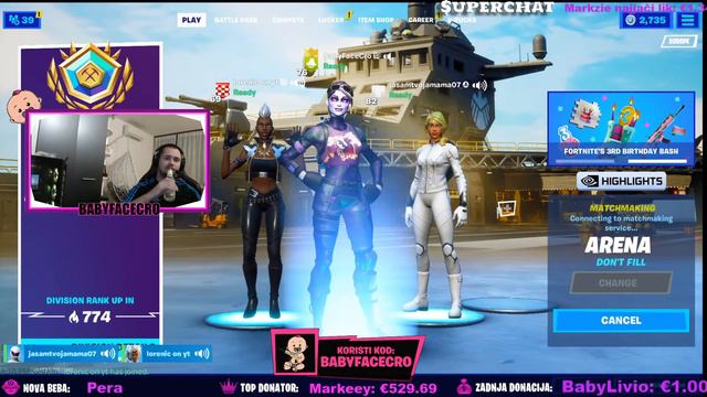 FORTNITE - IGRAMO SE - SAC : BABYFACECRO смотреть онлайн