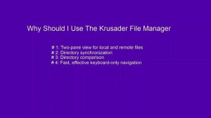 Krusader File Manager - Part 2