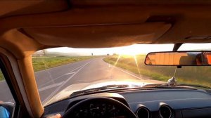 mercedes w123 200d POV test drive